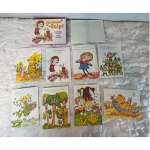 Vintage 1980 Current Inc Uncommon Quips Greeting Cards Set of 8 Kirk Artist